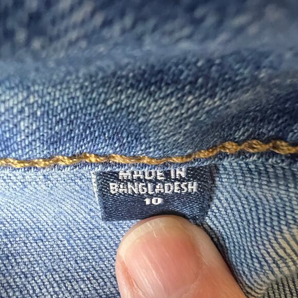 J Jill Jeans Womens Size 10 High Rise Straight Leg Patch Pockets Cuffed Comfort - Picture 14 of 16